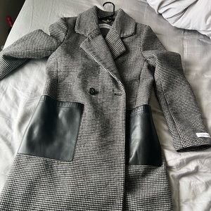Calvin Klein stripped trench coat in size Small